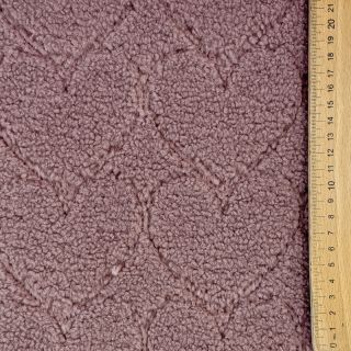 Coat fabric TEDDY Hearts in hearts mauve