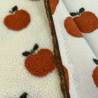 Coat fabric TEDDY JACQUARD Apples