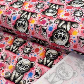 Sweat fabric Big eyes design C digital print
