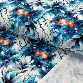 Sweat fabric Flower galaxy design B digital print