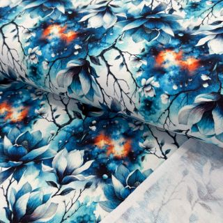 Sweat fabric Flower galaxy design B digital print