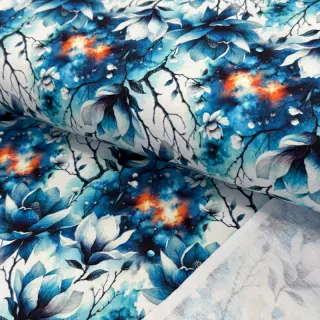 Sweat fabric Flower galaxy design B digital print
