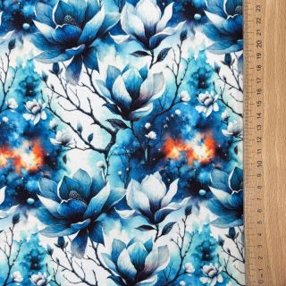 Sweat fabric Flower galaxy design B digital print