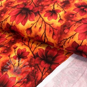 Sweat fabric Flower galaxy design A digital print