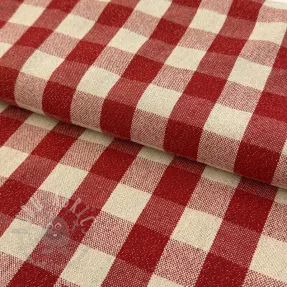 Decoration fabric Celestin LUREX rouge
