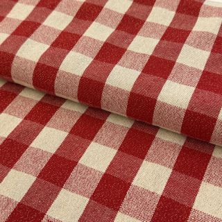 Decoration fabric Celestin LUREX rouge