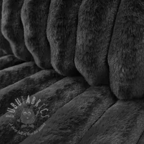 Faux fur Barracuda fusain