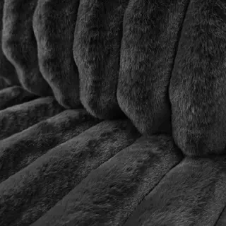 Faux fur Barracuda fusain