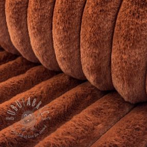 Faux fur Barracuda terracotta