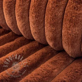 Faux fur Barracuda terracotta