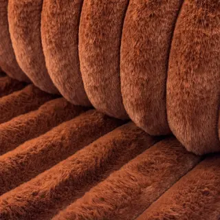 Faux fur Barracuda terracotta