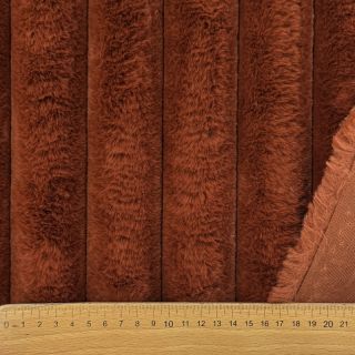 Faux fur Barracuda terracotta