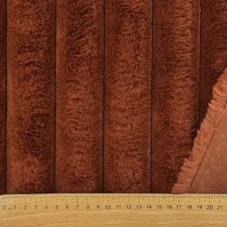 Faux fur Barracuda terracotta
