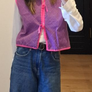 Linen enzyme washed orchid purple