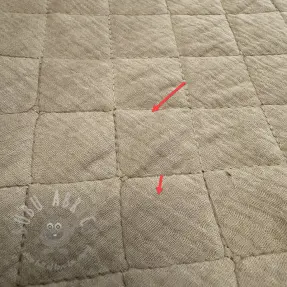 Double gauze/muslin QUILT beige 2nd class