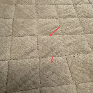 Double gauze/muslin QUILT beige 2nd class