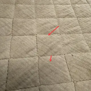 Double gauze/muslin QUILT beige 2nd class