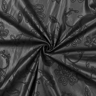 Faux leather Flowers design A