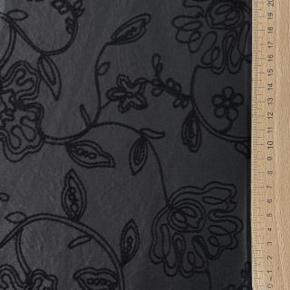 Faux leather Flowers design A