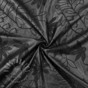 Faux leather Flowers design C