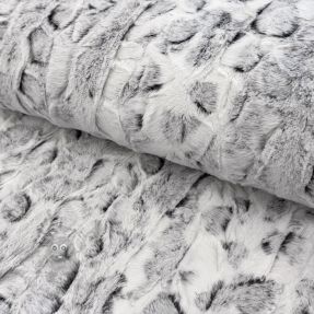 Faux fur Animal skin black