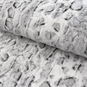 Faux fur Animal skin black