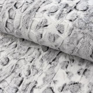 Faux fur Animal skin black