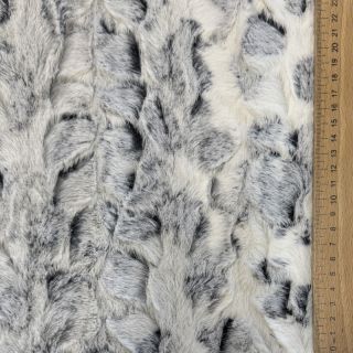 Faux fur Animal skin black
