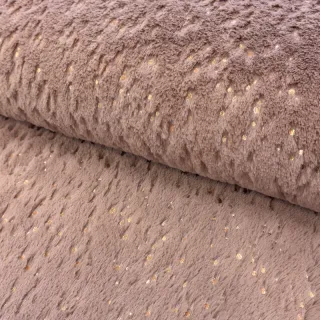 Faux fur FOIL dark rose