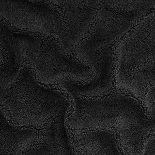 Coat fabric TEDDY black