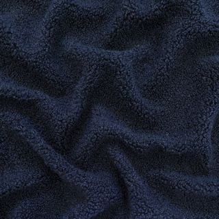 Coat fabric TEDDY navy