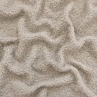 Coat fabric TEDDY beige
