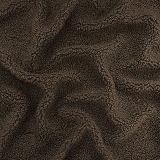 Coat fabric TEDDY dark brown