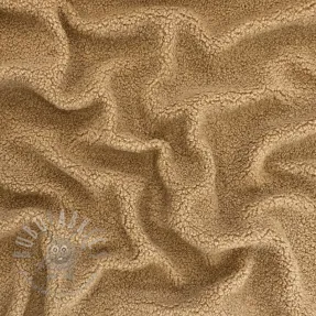 Coat fabric TEDDY camel