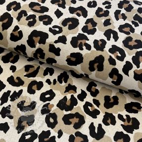 Decoration fabric Linenlook Animal skin natural