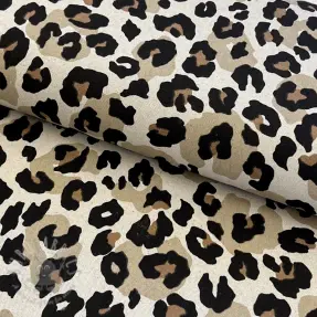 Decoration fabric Linenlook Animal skin natural