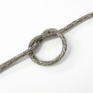 Cotton cord 5 mm MELANGE light grey