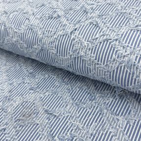 JEANS DENIM Ruffle stripes design A