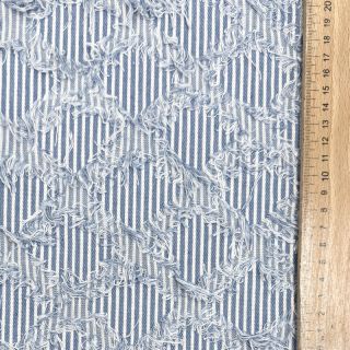 JEANS DENIM Ruffle stripes design A