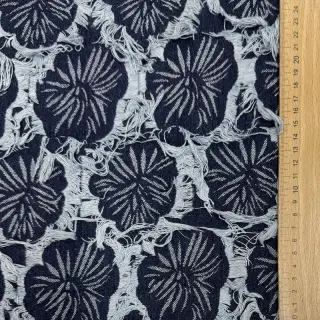 JEANS DENIM Ruffia Flowers design B
