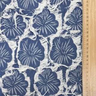 JEANS DENIM Ruffia Flowers design A