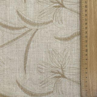 Linen viscose Desert flowers design C