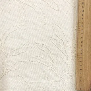 Cotton fabric EMBROIDERY GABARDINE Luana natural