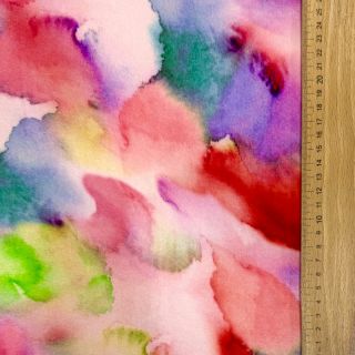 Viscose SATIN Ambre pink digital print