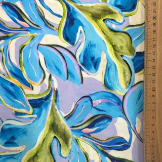 Viscose SATIN Giselle blue digital print