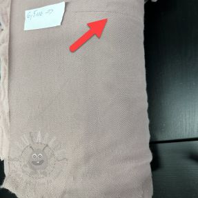 Fleece Paw prints powder pink 2nd class