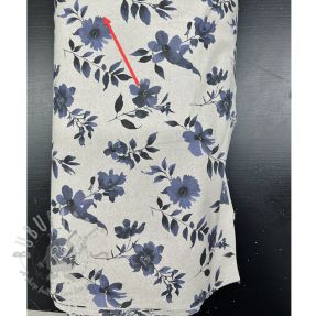 Decoration fabric Linenlook Night flowers digital print 2nd class