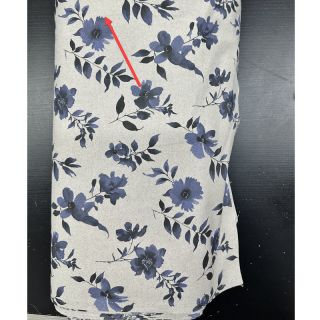 Decoration fabric Linenlook Night flowers digital print 2nd class