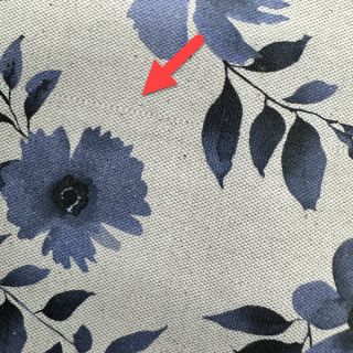 Decoration fabric Linenlook Night flowers digital print 2nd class