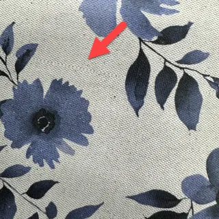 Decoration fabric Linenlook Night flowers digital print 2nd class